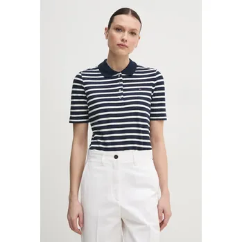 Pánské tričko Polo tričko Tommy Hilfiger tmavomodrá barva, WW0WW43224 59B, vel. XS