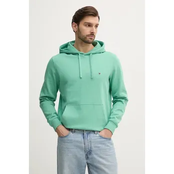 Pánské oblečení Bavlněná mikina Tommy Hilfiger MW0MW37235 zelená 76X, vel. L