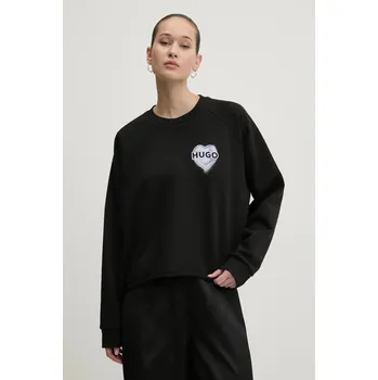 Dámská mikina Bavlněná mikina HUGO 50534271 černá 99X, vel. XS