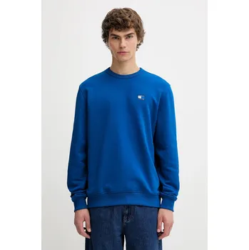 Pánská mikina Bavlněná mikina Tommy Jeans pánská, tmavomodrá barva, s aplikací, DM0DM20660 59B, vel. XL