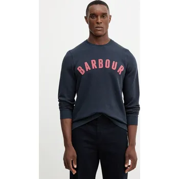 Pánská mikina Mikina Barbour pánská, žlutá barva, melanžová MOL0101 59A, vel. L