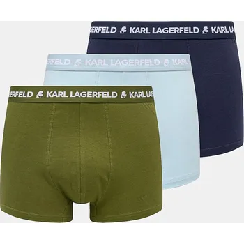 Pánské spodní prádlo Boxerky Karl Lagerfeld 3-pack A1M47017 námořnická modř 59X, vel. M