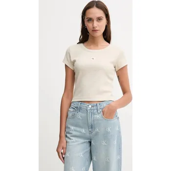 Tričko Calvin Klein Jeans LV047C200G béžová 08X, vel. M