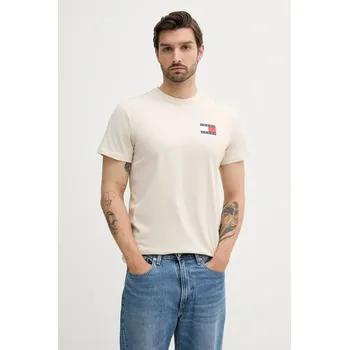 Pánské tričko Bavlněné tričko Tommy Jeans DM0DM20740 béžová 12B, vel. S