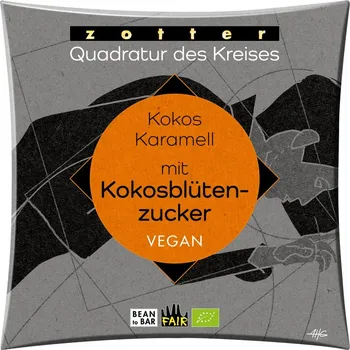Čokoláda Zotter Bio kokosová čokoláda slazená kokosovým cukrem, 70 g
