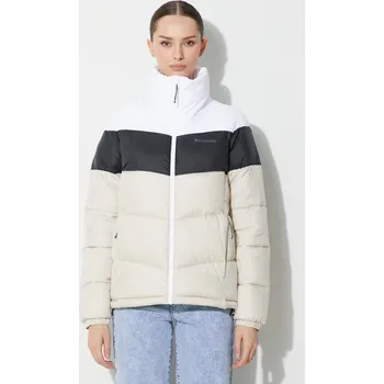 Bunda Columbia Puffect Color Block Jkt, M, béžová, 08X