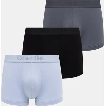 Boxerky Boxerky Calvin Klein Underwear 3-pack 000NB3651A modrá 05X, vel. S
