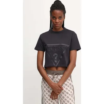 Oblečení a móda Bavlněné tričko Guess ADELE V2YI06.K8HM0 černá 99A, vel. M