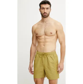 Pánské kraťasy Plavkové šortky Calvin Klein KM0KM01166 zelená 19X, vel. L