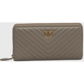 Peněženka Kožená peněženka Pinko růžová barva, 100250.A0GK 90X, vel. ONE SIZE