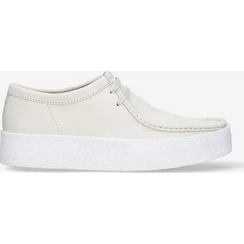 Dámské mokasíny Semišové mokasíny Clarks Originals Wallabee Cup béžová barva, 26158153, 45, 12X