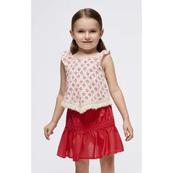 Dívčí sukně Dětská bavlněná sukně Mayoral fialová barva, mini 3905.6G.Mini.PPYH 45X, vel. 92