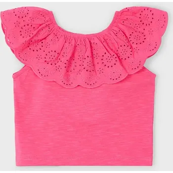 Oblečení a móda Dětské bavlněné tričko Mayoral 3012.6K.Mini.PPYA růžová 42X, vel. 140