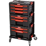 P90683 Sada plastových boxů na nářadí QBRICK PRO Drawer Workshop SET 1 525x345x885 mm