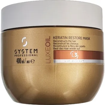 Vlasová regenerace System Professional LuxeOil Keratin Restore Mask 400 ml