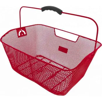 košík na kolo CTM koš na nosič drátěný (červená)