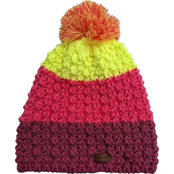 Čepice čepice Relax Bar - RKH73A1/J/Cranberry/Neon Pink/Neon Yellow junior size