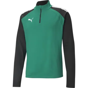 Pánská mikina Puma Teamliga quarter Zip Top Fleece Mens Green XS