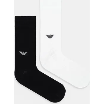 Pánské ponožky Ponožky Emporio Armani Underwear 2-pack EM000543.AF17788 černá 99A, vel. ONE SIZE
