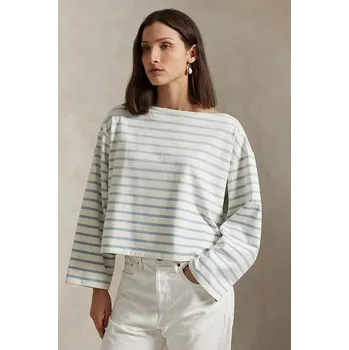 Pánské tričko Bavlněné tričko s dlouhým rukávem Polo Ralph Lauren 211959103 modrá 55X, vel. L