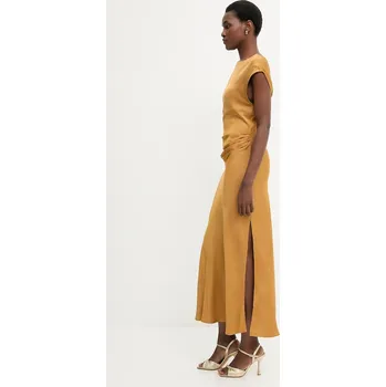 Dámské šaty Šaty Answear.LAB 54471 hnědá 82X, vel. S