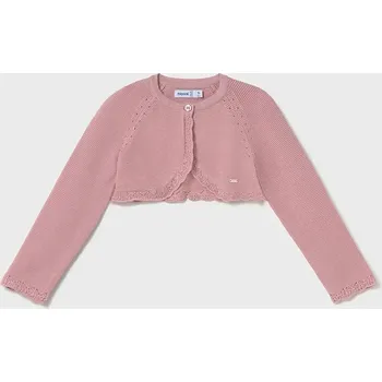 Dívčí svetr Dětský svetr Mayoral růžová barva, lehký, 306 306.4A.Baby.PPYA 30X, vel. 104