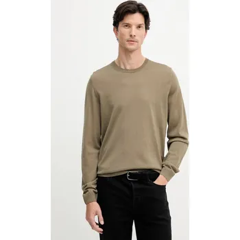 Pánský svetr Vlněný svetr BOSS Leno-P 50468239 zelená 78X, vel. L