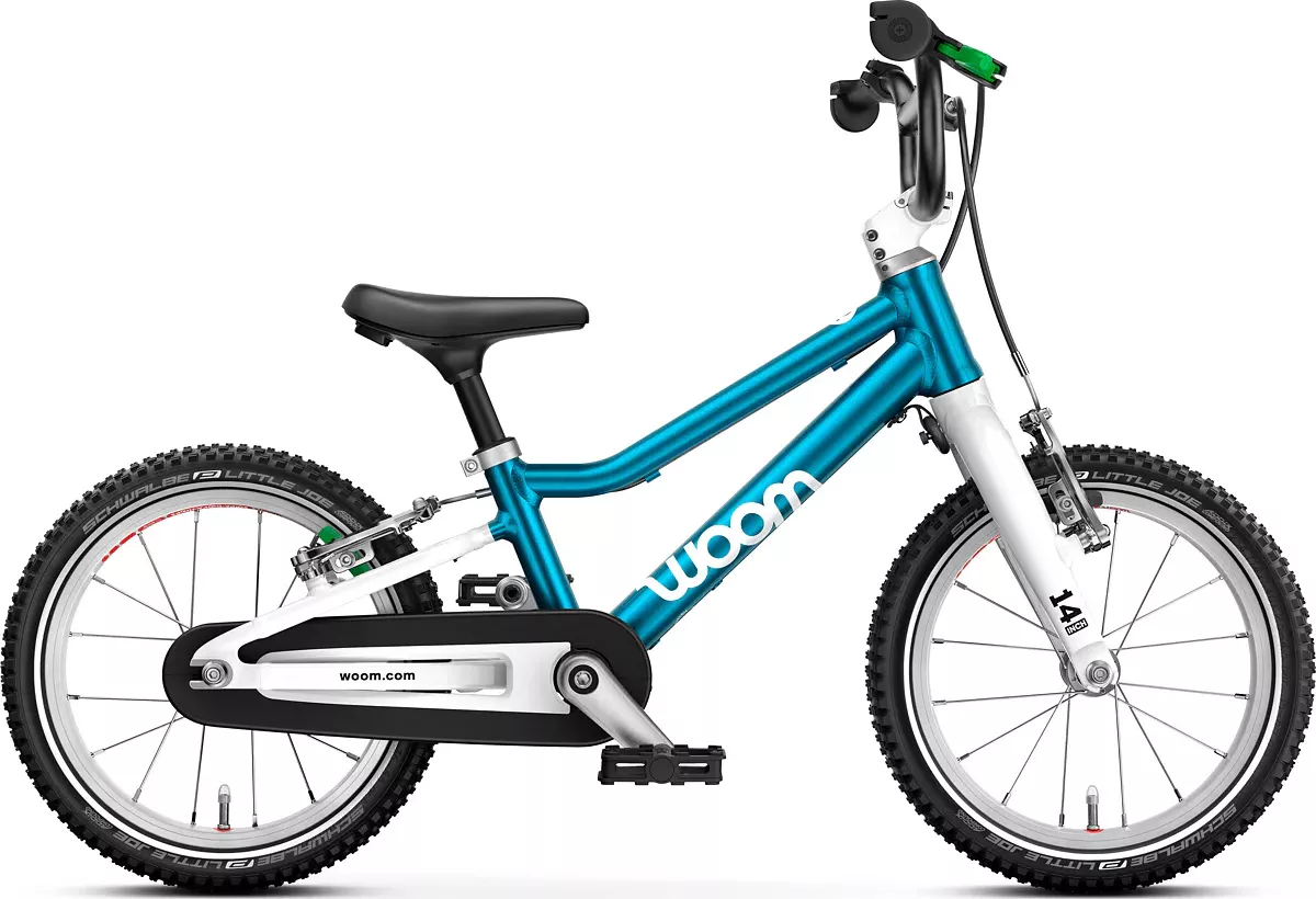 WOOM BIKES Woom 2 GO metallic blue - dětské kolo 14" 2025