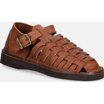Dámská obuv Kožené sandály Fracap Sandals, 36, hnědá, 82X