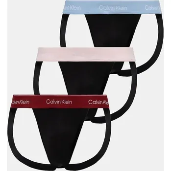 Boxerky Jockstrapy Calvin Klein Underwear 3-pack LV00NB4382 černá 99A, vel. M
