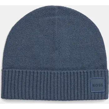 Čepice Vlněná čepice BOSS Orange Akaio_R_Hat 50522447 modrá 55D, vel. ONE SIZE