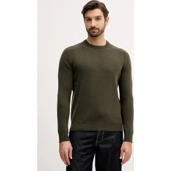 Pánský svetr Vlněný svetr United Colors of Benetton pánský, červená barva, 1006U108W 78X, vel. XL