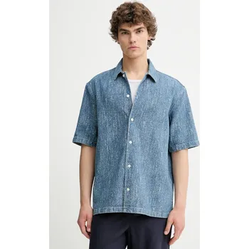 Pánská košile Džínová košile Samsoe Samsoe SAAYO, M, modrá, 50X