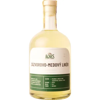 Likér Agnes Zelená Bohdaneč Agnes Zázvorovo-medový likér 38,5% 0,5l