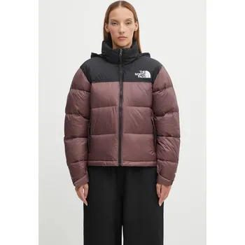 Péřová bunda The North Face 1996 Retro Nuptse hnědá barva, zimní, NF0A3XEOCAI1, L, 04A