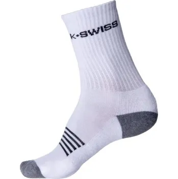 Pánské ponožky K-Swiss Tennis Socks Crew bílé - Muži -3ks, Velikost: 39/42