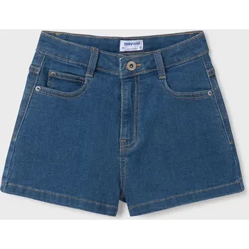Chlapecké kraťasy Dětské riflové kraťasy Mayoral modrá barva, hladké, 235 235.8F.Junior.PPYA 95X, vel. 140