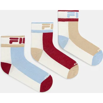 Pánské ponožky Ponožky Fila 3-pack dámské, béžová barva, F3614 01B, vel. 39/42