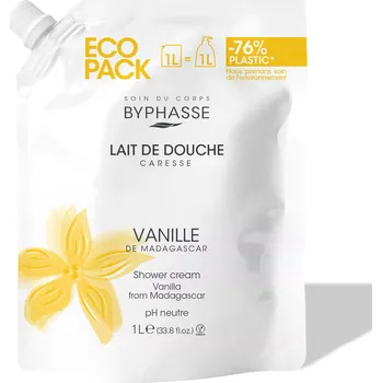 Sprchový gel Byphasse sprchový krém madagaskarská vanilka (eco pack) 1000 ml