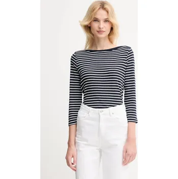 Pánské tričko Bavlněné tričko s dlouhým rukávem United Colors of Benetton žlutá barva, 30YSD109W 59D, vel. S