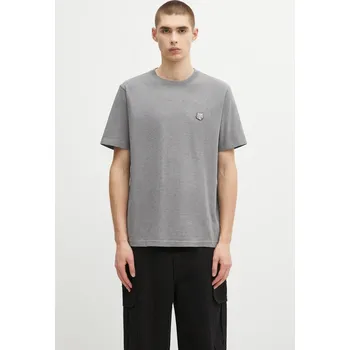 Dámské tričko Bavlněné tričko Maison Kitsuné Bold Fox Head Patch Comfort Tee Shirt, L, šedá, 90X