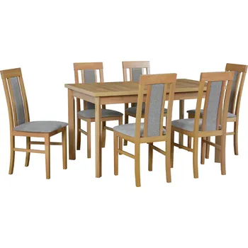 Jídelní set Drewmix Jídelní set stůl Modena 1 P + 6x židle Nilo 2