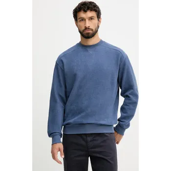 Pánská mikina Bavlněná mikina United Colors of Benetton pánská, oranžová barva, hladká, 3NMEU109T 95X, vel. S