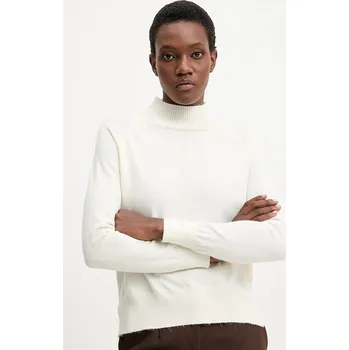 Dámský svetr Kašmírový svetr Answear.LAB dámský, béžová barva, s golfem 2741.fh 01X, vel. L