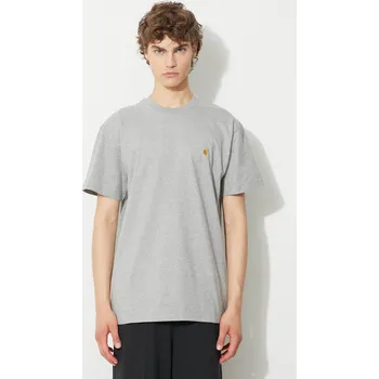 Pánské tričko Bavlněné tričko Carhartt WIP S/S Chase T-shirt, XXL, šedá, 90X