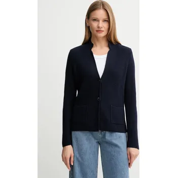 Dámský svetr Kardigan s příměsí vlny United Colors of Benetton 1235D6934 námořnická modř 59A, vel. S
