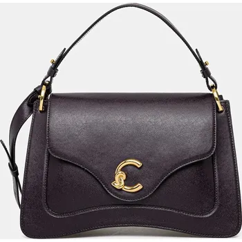 Kabelka Kožená kabelka Coccinelle E1.SSK.18.01.01 fialová 49X, vel. ONE SIZE