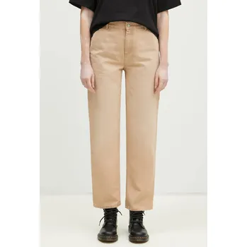 Pánské kalhoty Bavlněné kalhoty Carhartt WIP Pierce Pant Straight, 26, béžová, 80X