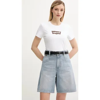 Dámské tričko Bavlněné tričko Levi's LSE THE PERFECT TEE dámské, tmavomodrá barva, A2086 00X, vel. XS