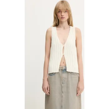 Dámská vesta Halenka Samsoe Samsoe Salou, XS, béžová, 01X